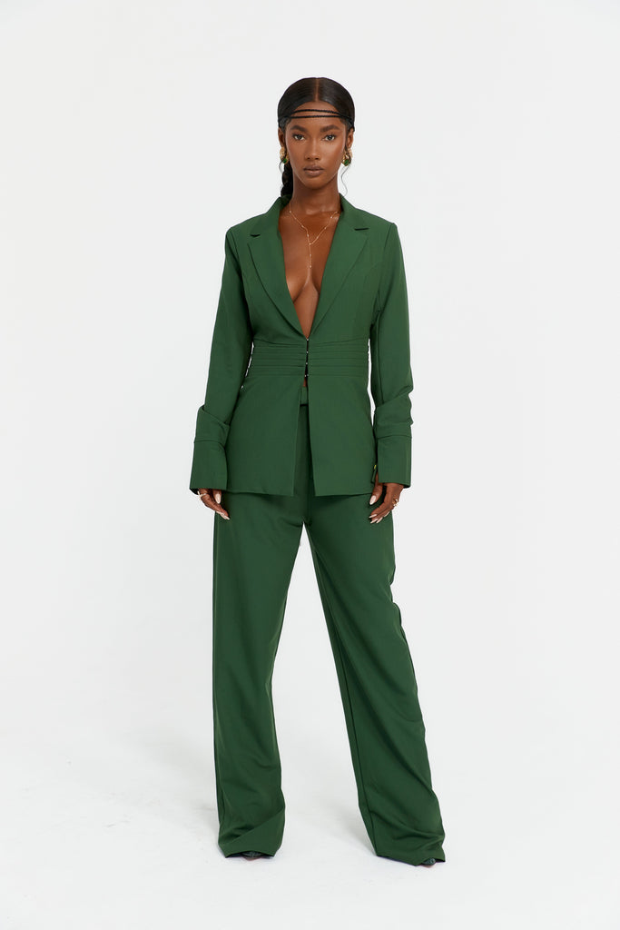 Aria Suit Blazer in Sage - Sincerely Ria