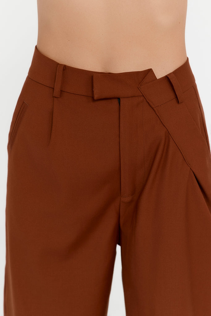 Aria Suit Trousers in Rust - Sincerely Ria