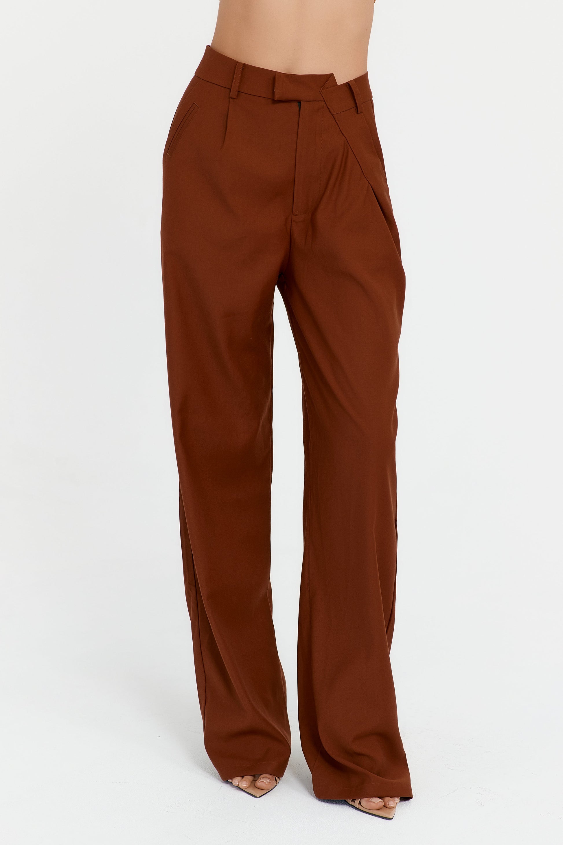 Aria Suit Trousers in Rust - Sincerely Ria