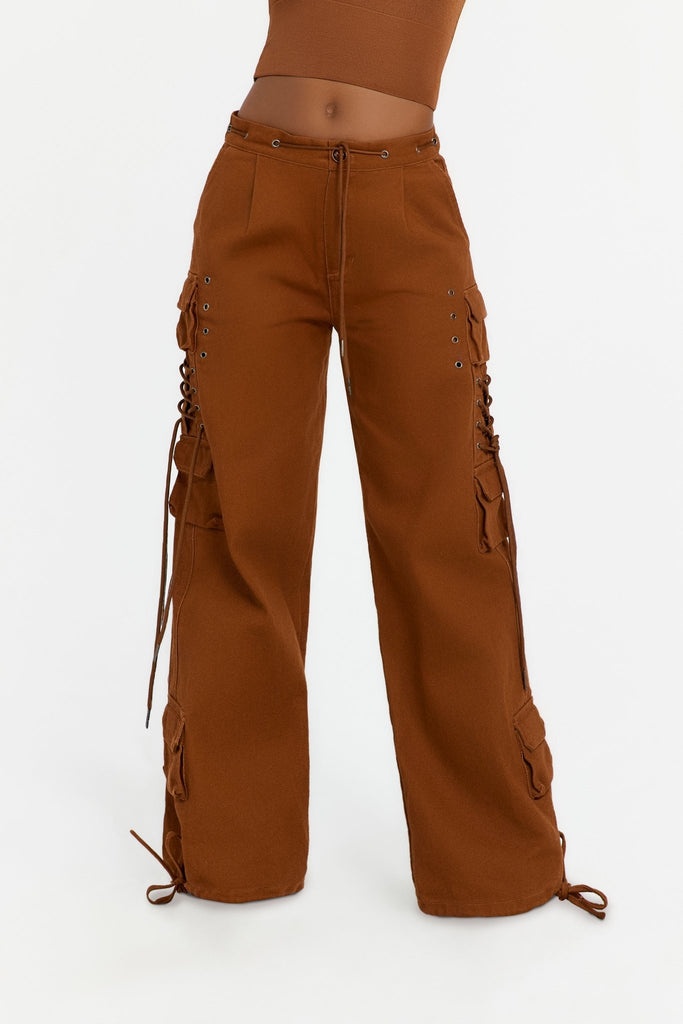 Cam Cargo Pants in Rust - Sincerely Ria