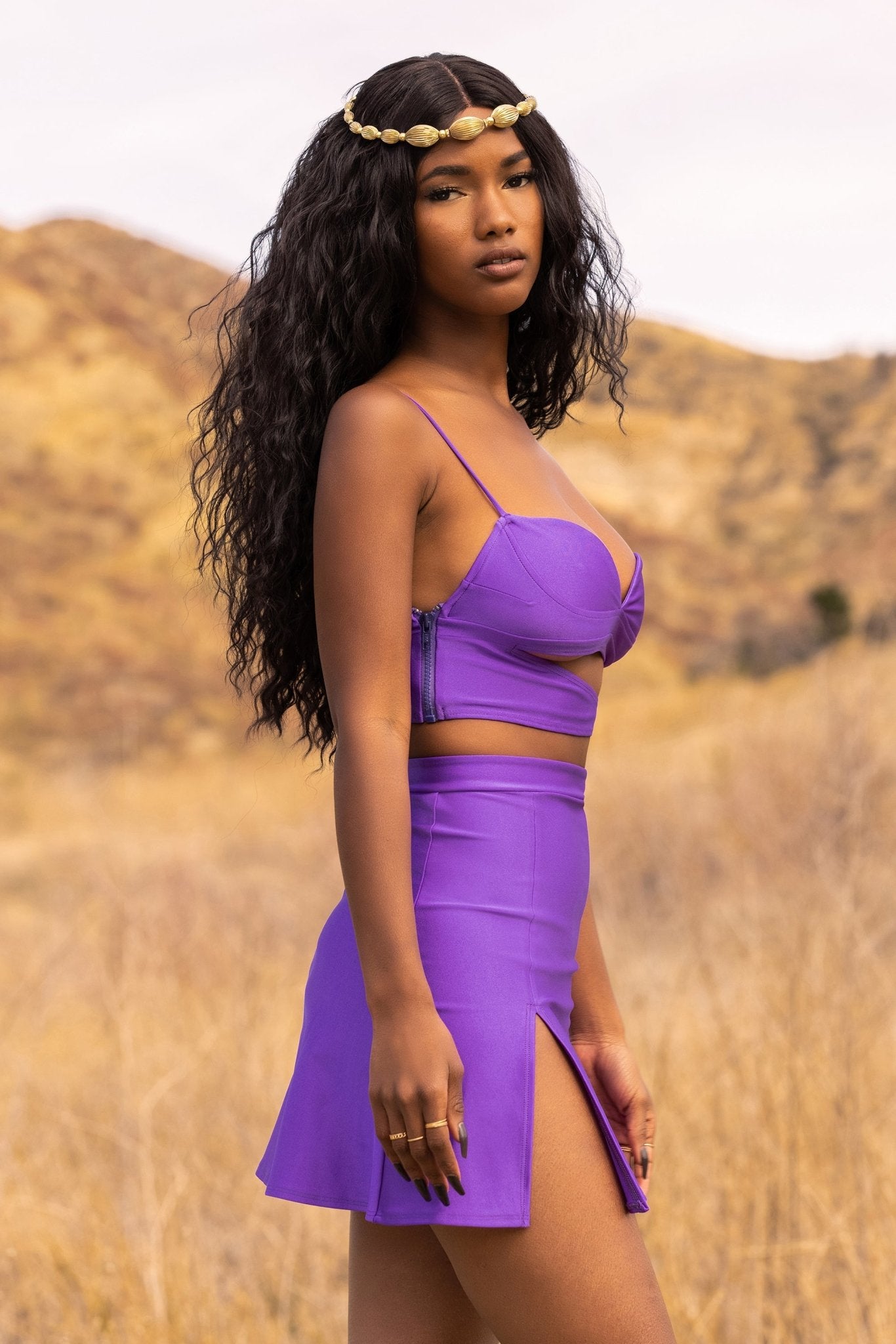 Kamsar Skirt Purple  sincerelyria – Sincerely Ria