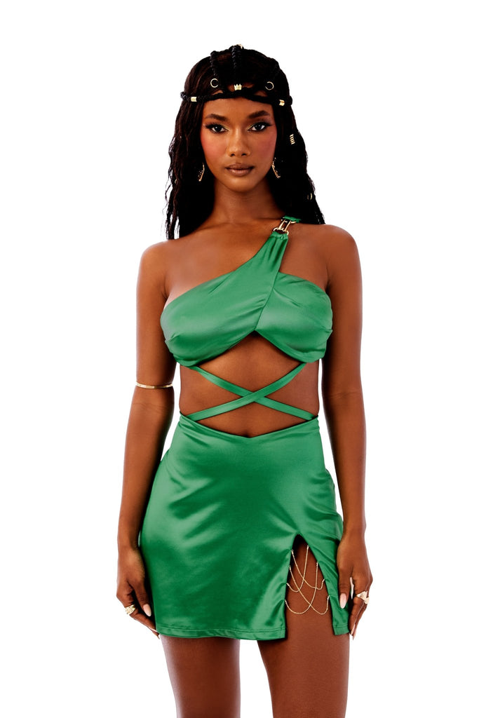 Luna Dress in Emerald - Sincerely Ria