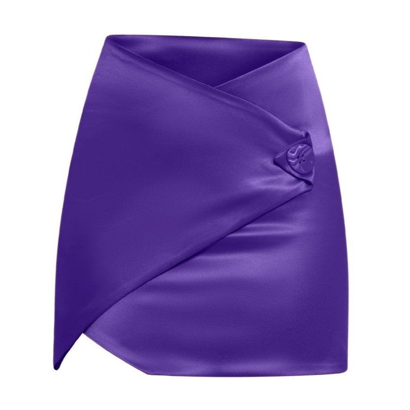 Onyx Skirt in Violet - Sincerely Ria